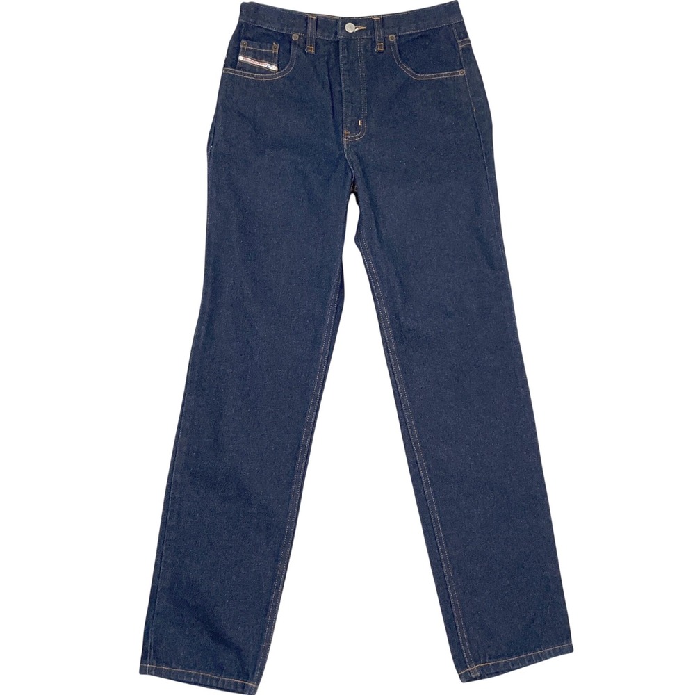 Diesel Jeans Women 12 Indigo Blue Rugged Y2K Straight Leg High Rise Deadstock‎